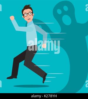 Menschen Gefühle und Emotionen, Vector Illustration eps 10. Stock Vektor