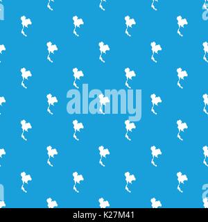 Thailand Karte Muster nahtlose Blau Stock Vektor