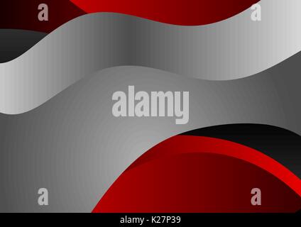 Grau und Rot abstrakt vector Hintergrund Stock Vektor