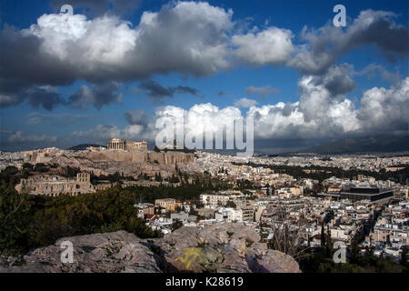 Die Stadt Athen Stockfoto