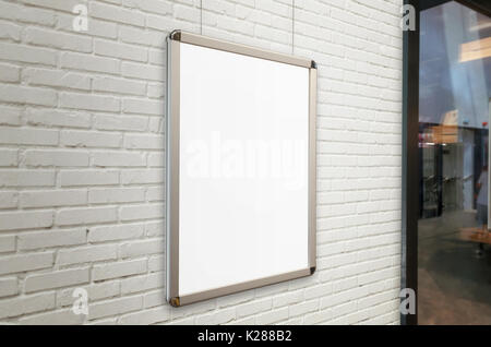 Plakat Mockup für ad Werbekampagne Förderung Stockfoto