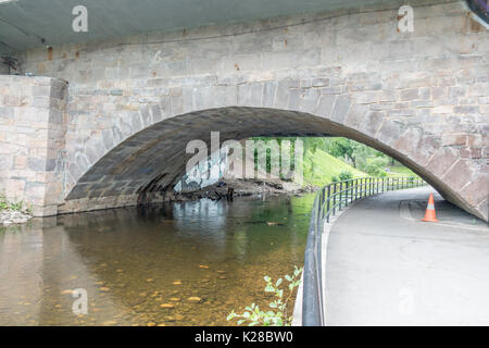 Oslo, Norwegen - Juli 21, 2017:Akerselva Flusses in Oslo Stockfoto