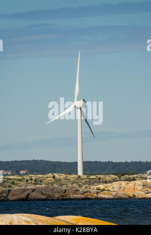 Göteborg, Schweden - 24. Juni 2017: Windmühle in Göteborg Schären Stockfoto