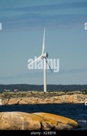 Göteborg, Schweden - 24. Juni 2017: Windmühle in Göteborg Schären Stockfoto