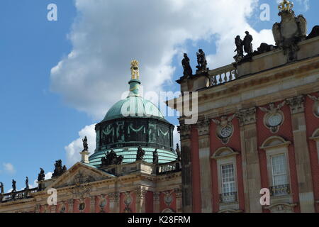 Neues Palais, 1763-1769, Potsdam. Architekten: Büring, Krippe, Gontard. Stockfoto