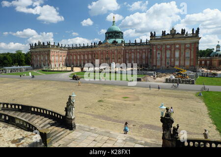 Neues Palais, 1763-1769, Potsdam. Architekten: Büring, Krippe, Gontard. Stockfoto