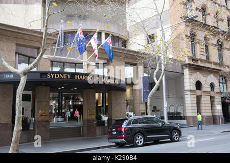 Sydney Harbour Marriott Hotel in der Pitt Street, Sydney, New South Wales, Australien Stockfoto