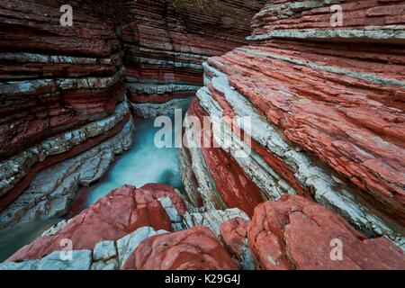 Brent de l'Art, Belluno Voralpen, Trichiana, Belluno, Venetien, Italien. Stockfoto