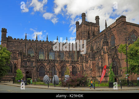 Chester Cathedral, St. Werburgh Street, Chester, Cheshire, England, UK. Stockfoto