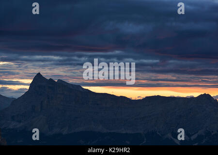 Sass dla Crusc, Val Badia, Dolomiten, Südtirol, Italien. Stockfoto