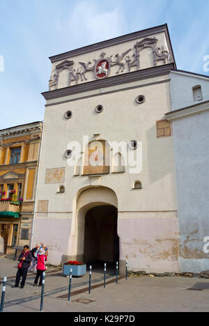 Ausros Vartai, Tor der Morgenröte, Tor zur Altstadt, Vilnius, Litauen Stockfoto