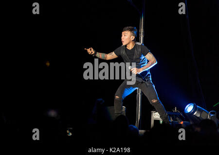 Madison, Wisconsin, USA. 28. März 2017. ARNEL PINEDA Reise im Alliant Energy Center in Madison, Wisconsin Credit: Daniel DeSlover/ZUMA Draht/Alamy Live-Nachrichten Stockfoto