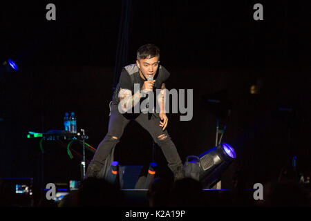 Madison, Wisconsin, USA. 28. März 2017. ARNEL PINEDA Reise im Alliant Energy Center in Madison, Wisconsin Credit: Daniel DeSlover/ZUMA Draht/Alamy Live-Nachrichten Stockfoto