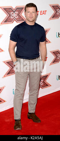 London, Großbritannien. 30 Aug, 2017. Dermot O'Leary an der X-Faktor Neue Serie starten bei Picturehouse Zentrale in London Quelle: Alpha Foto/Alamy leben Nachrichten Stockfoto
