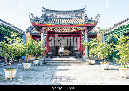 Hoa Van Le Nghia Tempel, Altstadt von Hoi An, Vietnam Stockfoto