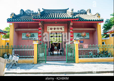 Hainan Aula, Hoi Quan Hai Nam, Altstadt von Hoi An, Vietnam Stockfoto