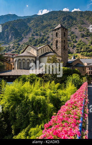 Esglesia de Kirche Sant Esteve, Andorra la Vella, Andorra Stockfoto