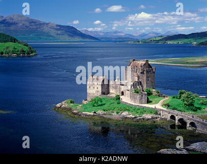 Eilean Donan Castle, Loch Duich, Kyle von Lochalsh, Schottland, Großbritannien Stockfoto