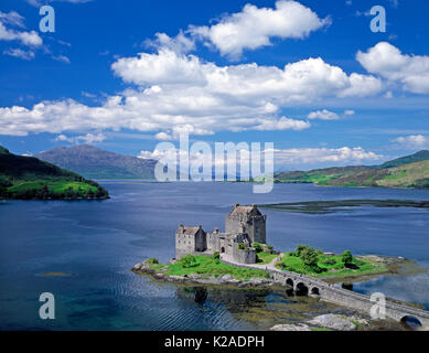 Eilean Donan Castle, Loch Duich, Kyle von Lochalsh, Schottland, Großbritannien Stockfoto