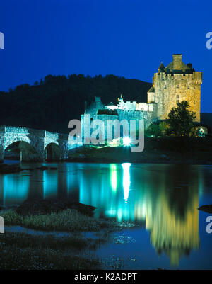 Eilean Donan Castle, Loch Duich, Kyle von Lochalsh, Schottland, Großbritannien Stockfoto