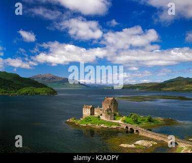 Eilean Donan Castle, Loch Duich, Kyle von Lochalsh, Schottland, Großbritannien Stockfoto