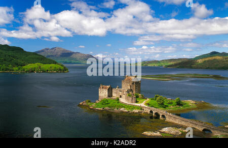 Eilean Donan Castle, Loch Duich, Kyle von Lochalsh, Schottland, Großbritannien Stockfoto