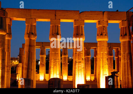 Luxor Tempel als UNESCO-Weltkulturerbe. Luxor, Ägypten Stockfoto