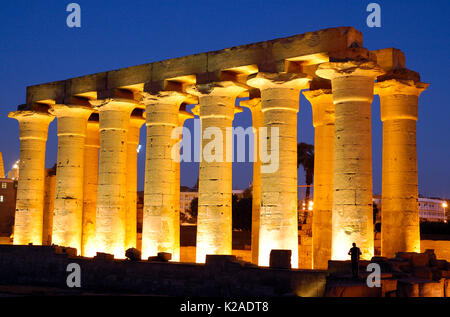 Luxor Tempel als UNESCO-Weltkulturerbe. Luxor, Ägypten Stockfoto