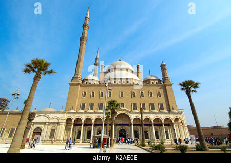 Die osmanischen Stil Moschee des Mohammed Ali auf der Zitadelle, einem UNESCO-Weltkulturerbe. Kairo Stockfoto