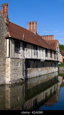 Ightham Mote, Ightham, Kent ist eine mittelalterliche Wasserburg Manor House. Die architektonische Schriftsteller John Newman beschreibt es als "die komplette kleine mittelalterliche m Stockfoto