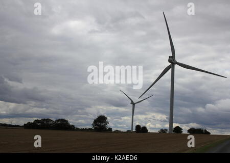 Windpark in East Yorkshire Stockfoto