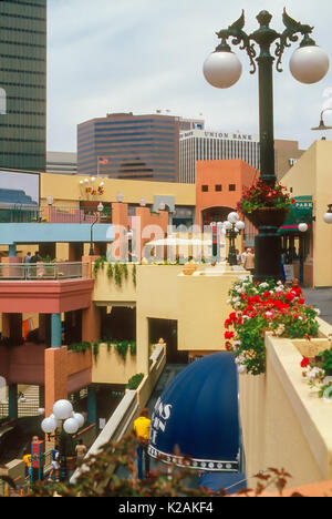 Horton Plaza Mall in San Diego Stockfoto