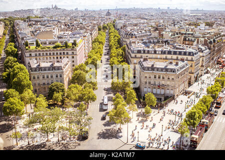 Stadtbild Blick auf Paris. Stockfoto