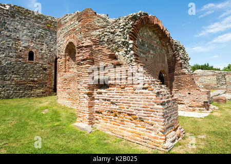 Gamzigrad - das antike Römische Komplex von Palästen und Tempeln Felix Romuliana, erbaut von Kaiser Galerius in Dacia Ripensis. Stockfoto