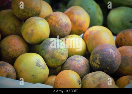 Früchte in der tradisonal Markt, Malang Indonesien Stockfoto