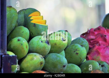 Früchte in der tradisonal Markt, Malang Indonesien Stockfoto