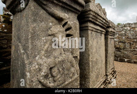 Hadrian's Wall, Northumberland, England. August 2017 Der Tempel von Mithras. In der Nähe der Reste des fort von Carrawburgh ca. 80 m vom Stockfoto