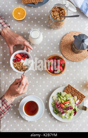 Toller Start in den Arbeitstag Stockfoto