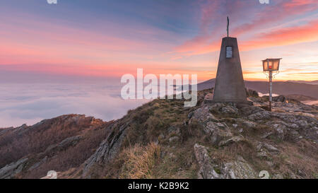 Faiallo Pass, Provinz von Genua, Ligurien, Italien, ligurischen Berge, UNESCO Global Geoparks. UNESCO Global Geoparks Beigua Stockfoto