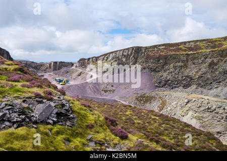 Moel Tryfan Schiefergrube Arbeitsweise. Caernarfon, Gwynedd, Wales, Großbritannien, Großbritannien, Europa Stockfoto