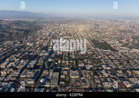 Luftaufnahme des Hollywood Bereich von Los Angeles, Kalifornien. Stockfoto