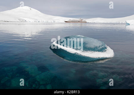 'Le Boreal" bei Port Lockroy, Goudier Island, Antarktische Halbinsel, April 2014. Alle nicht-redaktionelle Verwendungen muß einzeln beendet werden. Stockfoto