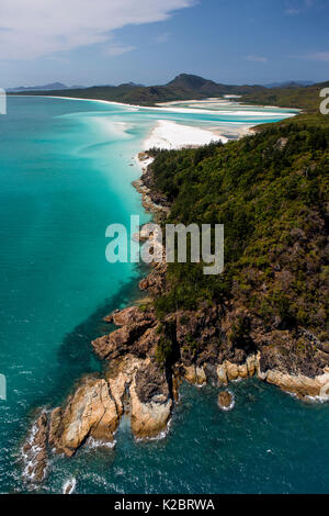 Luftaufnahme des Whitehaven Beach, Whitsunday Island, Queensland, Australien. November 2012. Stockfoto