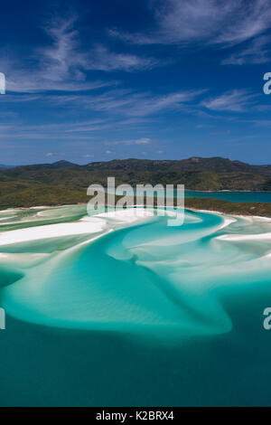 Luftaufnahme des Whitehaven Beach, Whitsunday Island, Queensland, Australien. November 2012. Stockfoto
