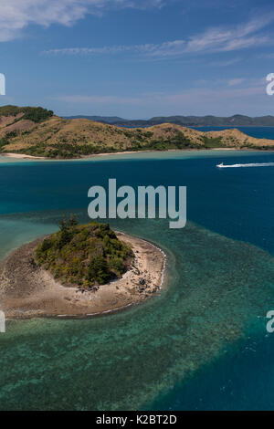 Luftaufnahme von Hamilton Island, in der Whitsunday Inselgruppe, Queensland, Australien, September 2012. Stockfoto