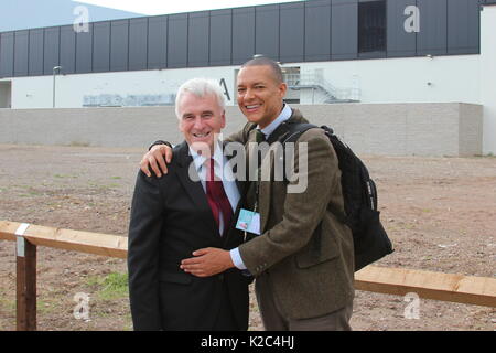 Mitglied der Labour Party in der Labour Party Konferenz in Liverpool Stockfoto