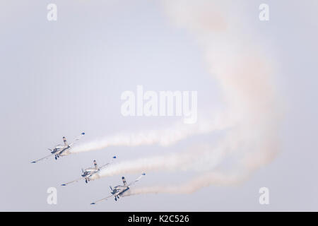 RADOM, Polen - 26. AUGUST 2017: Aerobatic Team während der Air Show Radom 2017. Stockfoto