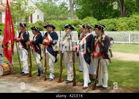 Colonial Williamsburg Marching Bands Stockfoto