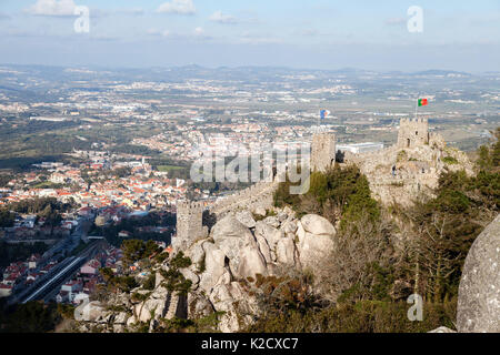 Castelo Dos Mouros in Sintra, Portugal Stockfoto