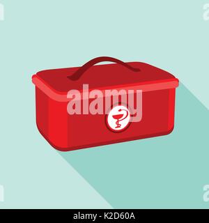 Medizinische, Symbol, flacher Stil Stock Vektor